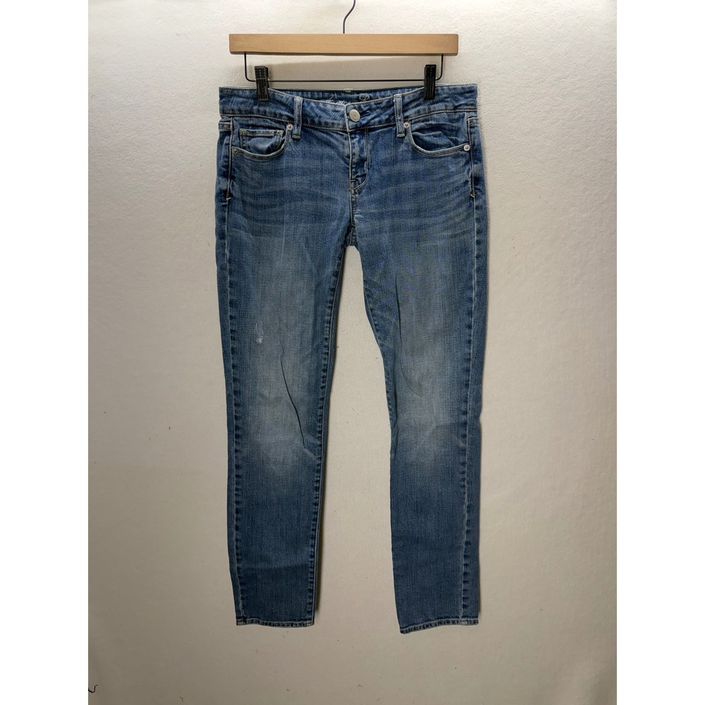 American Eagle Skinny Jeans Womens 4 Blue Stretch Denim Cute 3616